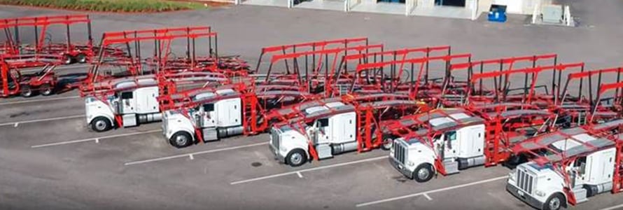 Birdseye view of Trucks